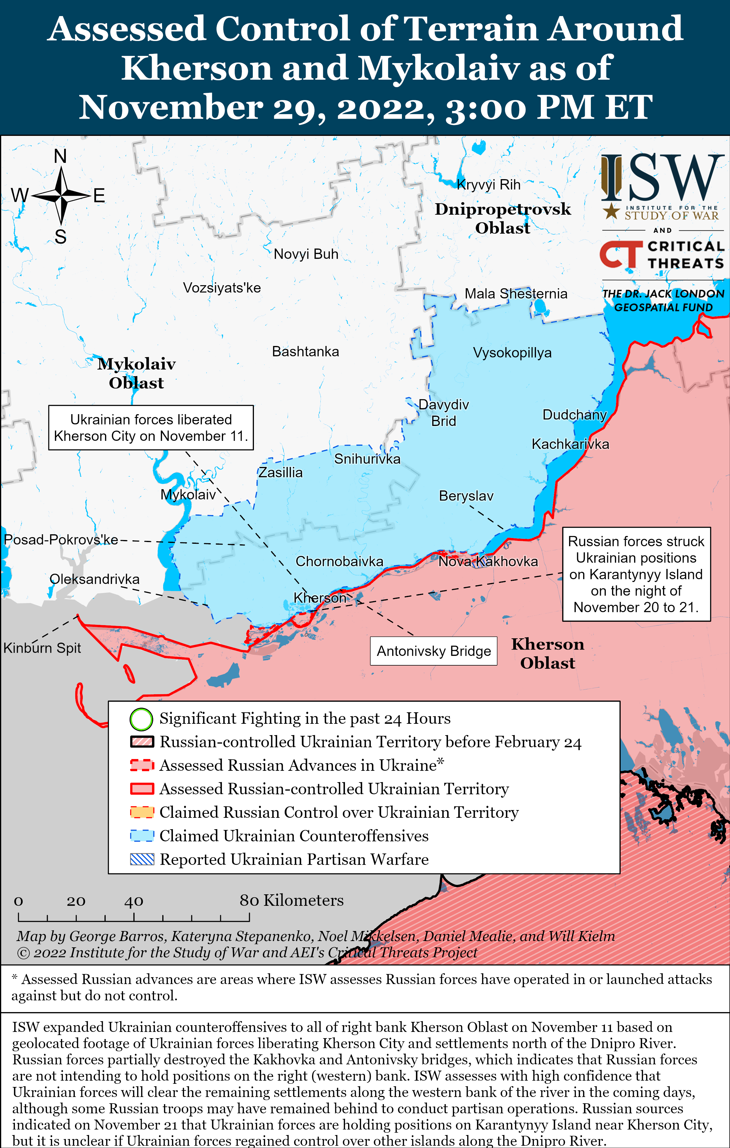 Russian Offensive Campaign Assessment November 29 Institute for